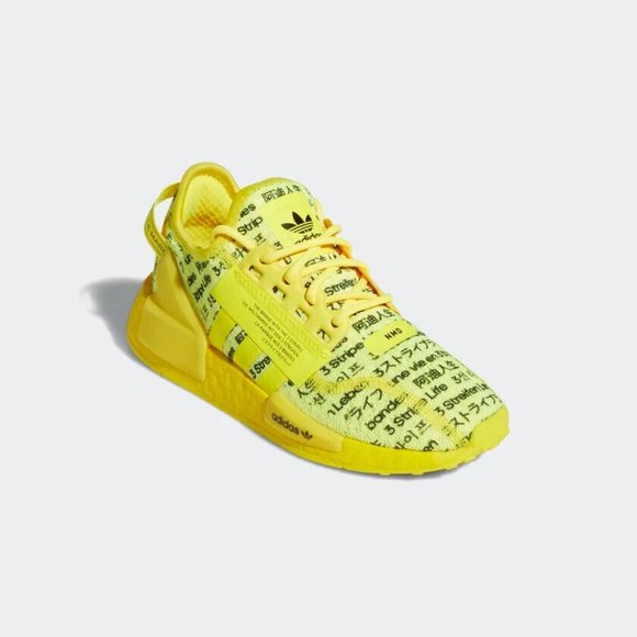 adidas Originals NMD_R1 V2 (LZI44) Shoes Kids size 5.5 Women's 7 Beam Yellow - Picture 10 of 14